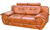 Оригинальный дизайн  отличает диван Онда от большинства еврокнижек.  Ис.кожа - Орегон Антик 39.