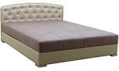 Кровать Стиль мягкое стёганое изголовье, изготавливается по индивидуальным размерам.