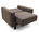 Кресло Милано в разложенном виде имеет полезный размер 60х120 см, вместе с пуфиком 60х185 см.