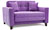 Диван Рэтро на фото спальное место составляет 130 см, ткань Энерджи-Лайт-Виолет.