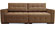 Габариты дивана: длина 236 см, глубина 106 см, высота по подушкам 91 см, высота сиденья 45 см.