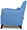 Каркас интерьерного кресла изготовлен из фанеры и бруса.