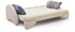 Диван кровать Ода при трансформации в кровать образует спальное место размером 150х90 см.