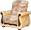 Софа Венеция может комплектоваться креслом для отдыха Ява, габариты 98х95 см.